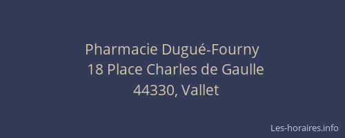 Pharmacie Dugué-Fourny