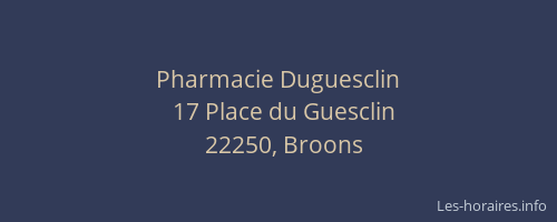 Pharmacie Duguesclin
