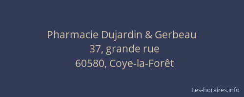 Pharmacie Dujardin & Gerbeau