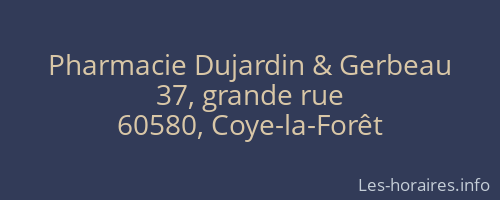 Pharmacie Dujardin & Gerbeau