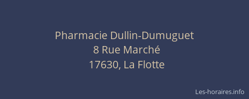 Pharmacie Dullin-Dumuguet