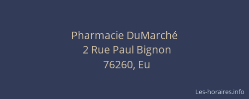 Pharmacie DuMarché