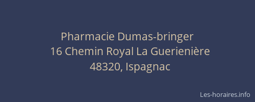 Pharmacie Dumas-bringer