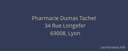 Pharmacie Dumas Tachet