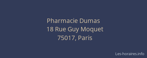 Pharmacie Dumas