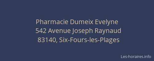 Pharmacie Dumeix Evelyne