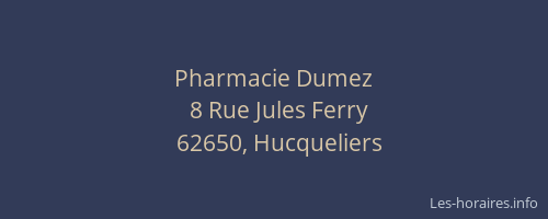 Pharmacie Dumez