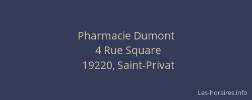 Pharmacie Dumont