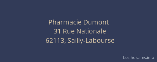 Pharmacie Dumont