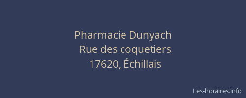 Pharmacie Dunyach