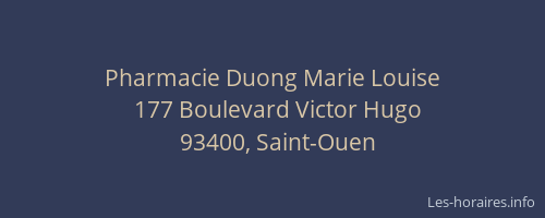 Pharmacie Duong Marie Louise