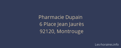 Pharmacie Dupain