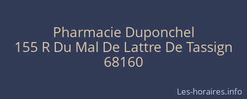 Pharmacie Duponchel