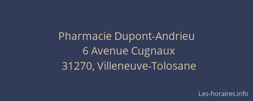 Pharmacie Dupont-Andrieu