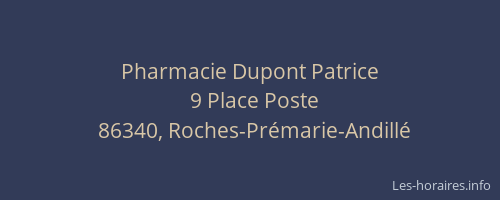 Pharmacie Dupont Patrice