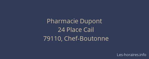 Pharmacie Dupont