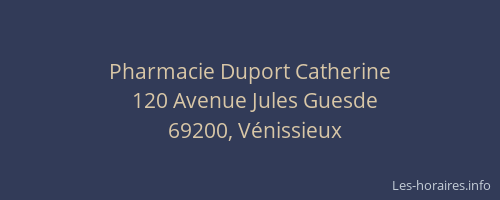 Pharmacie Duport Catherine