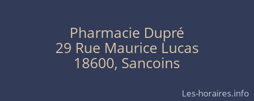 Pharmacie Dupré
