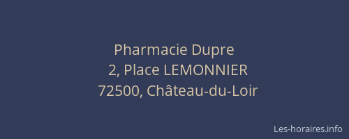 Pharmacie Dupre