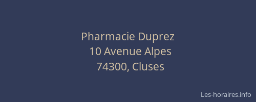 Pharmacie Duprez