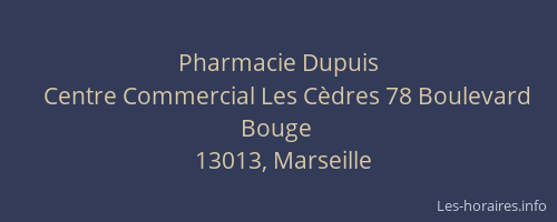 Pharmacie Dupuis