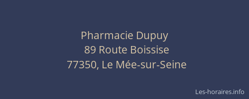 Pharmacie Dupuy