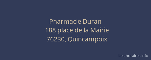 Pharmacie Duran