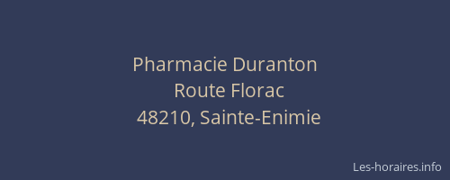 Pharmacie Duranton