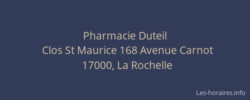 Pharmacie Duteil