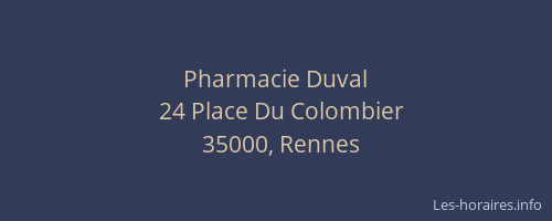 Pharmacie Duval