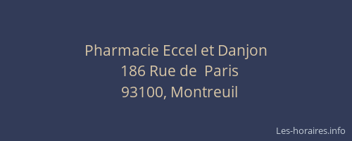 Pharmacie Eccel et Danjon