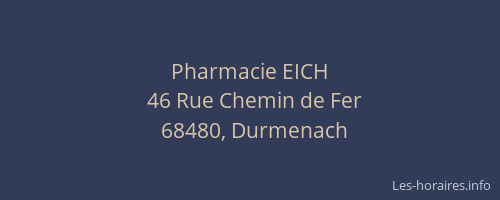 Pharmacie EICH