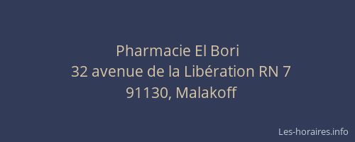 Pharmacie El Bori