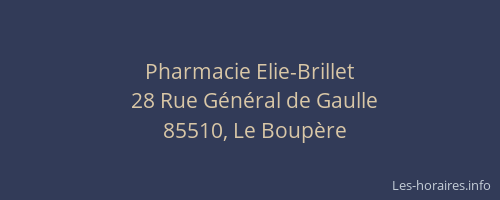 Pharmacie Elie-Brillet