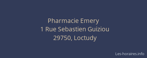 Pharmacie Emery