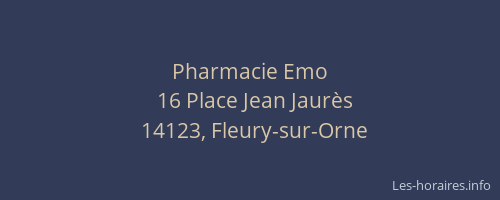 Pharmacie Emo