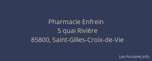Pharmacie Enfrein