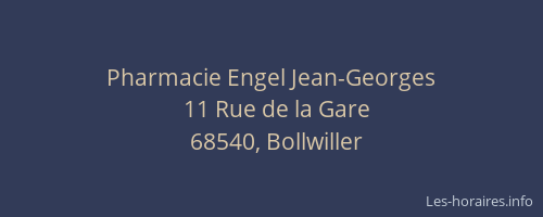 Pharmacie Engel Jean-Georges