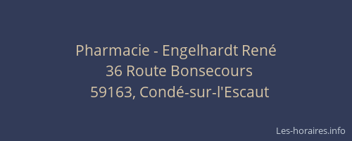 Pharmacie - Engelhardt René