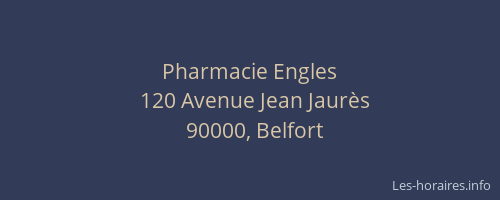 Pharmacie Engles