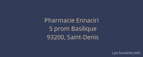 Pharmacie Ennaciri