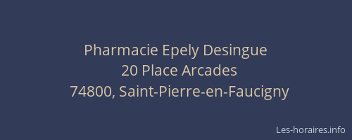Pharmacie Epely Desingue