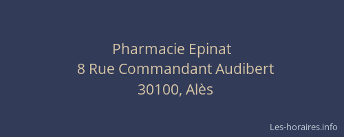 Pharmacie Epinat