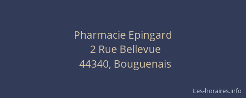 Pharmacie Epingard