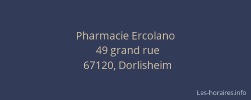 Pharmacie Ercolano