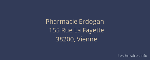 Pharmacie Erdogan