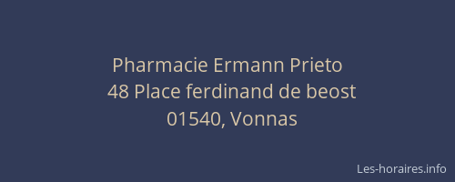 Pharmacie Ermann Prieto