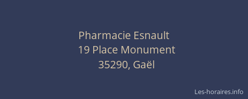 Pharmacie Esnault