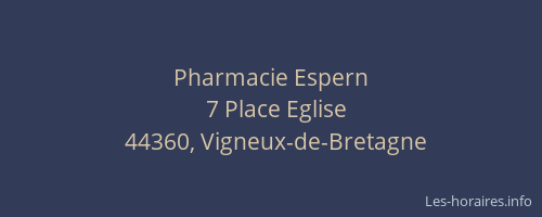 Pharmacie Espern