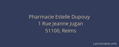 Pharmacie Estelle Dupouy